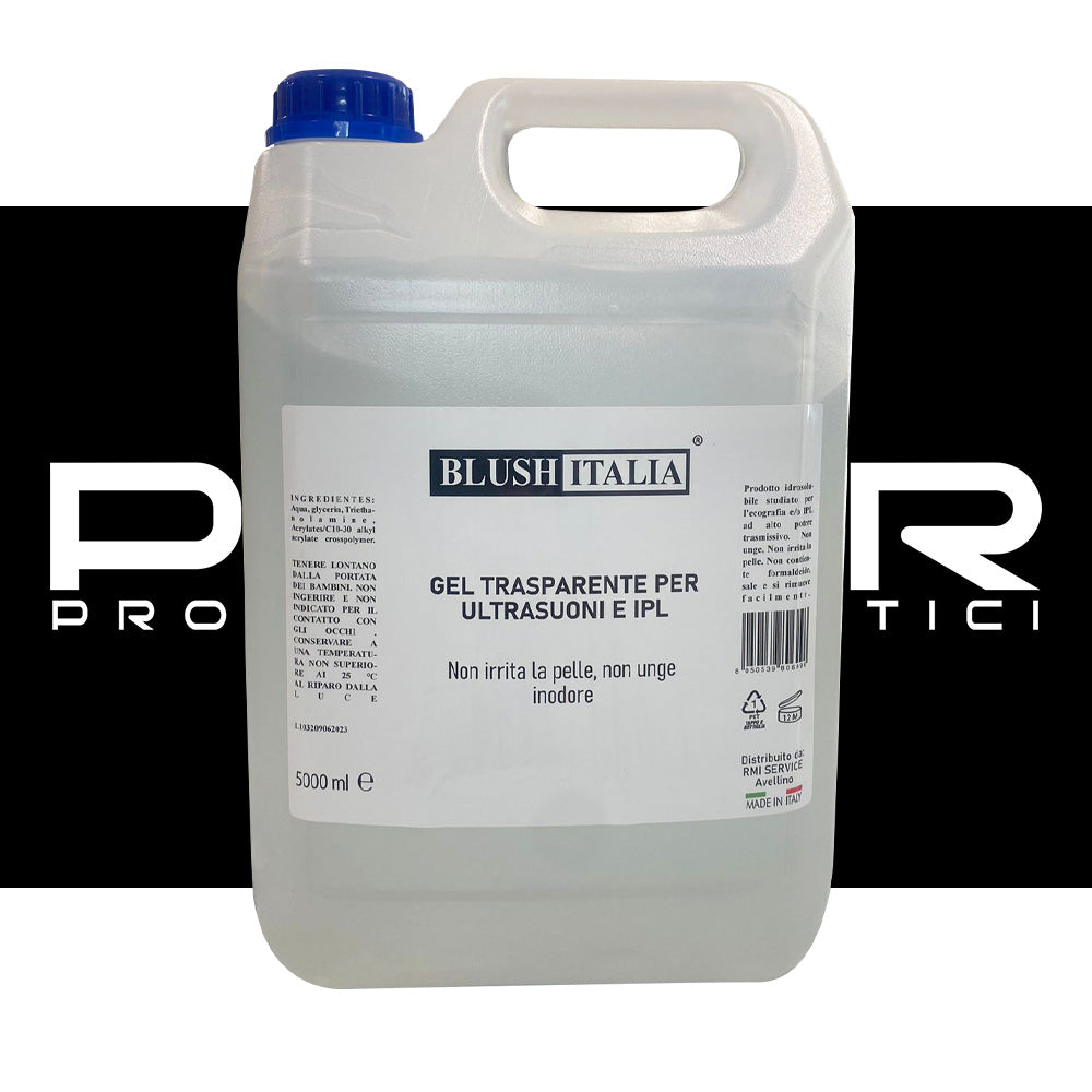 Gel Conduttore per Laser, Ultrasuoni e IPL Blush Italia - 5000ml