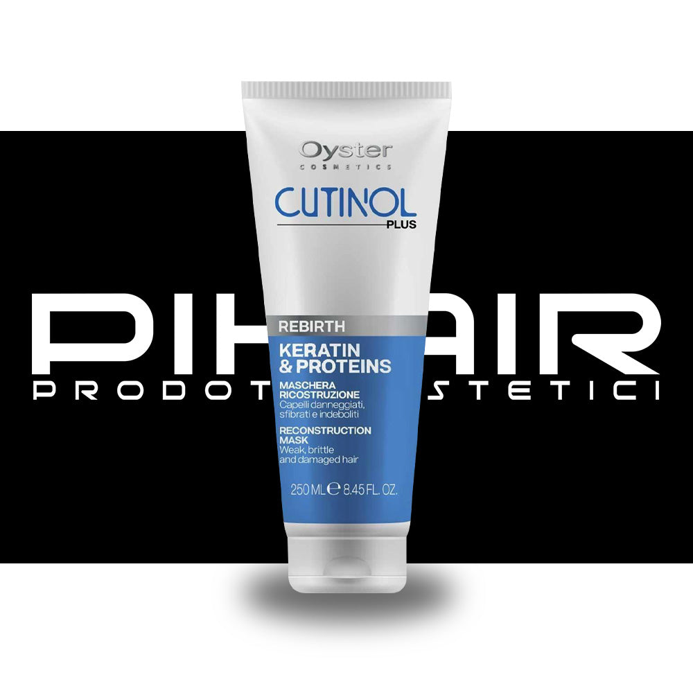 Maschera Cutinol Plus Rebirth per Capelli Danneggiati, Sfibrati e Indeboliti Oyster Cosmetics - 250ml