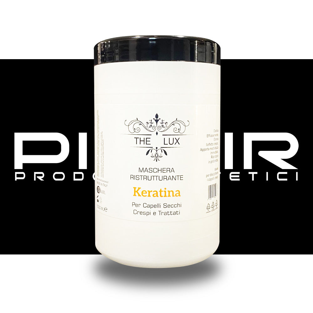 Maschera The Lux Keratina Ristrutturate per capelli Secchi, Crespi e Trattati - 1000ml