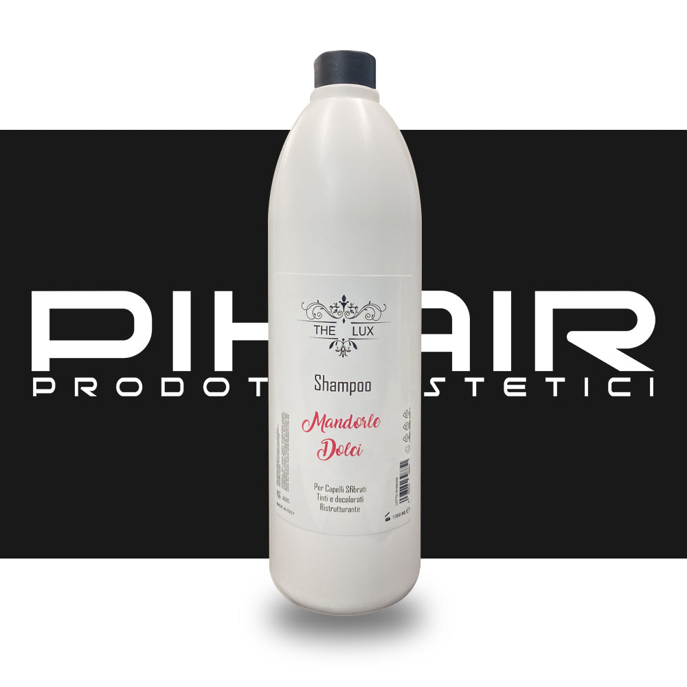 Shampoo The Lux Ristrutturante Mandorle Dolci per capelli Sfibrati, Tinti e Decolorati - 1000ml