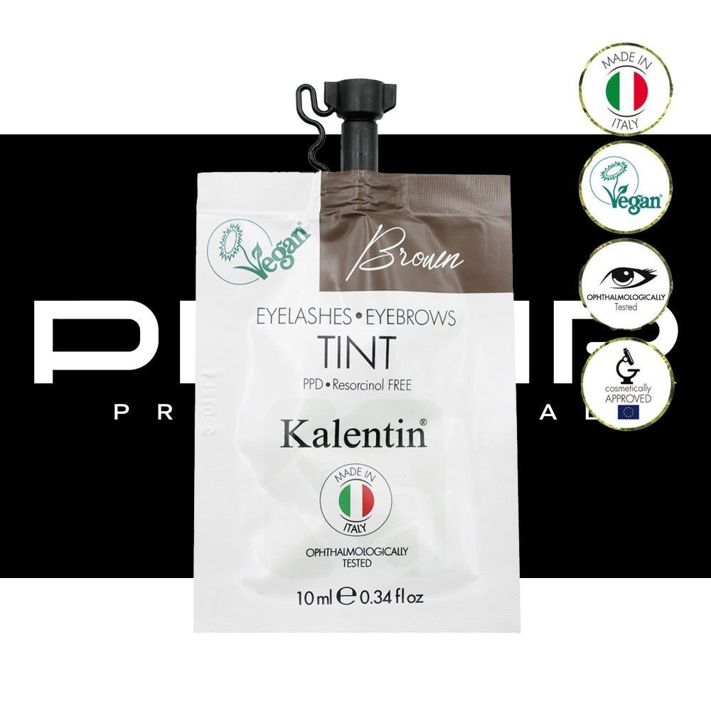 Tinta per Ciglia e Sopracciglia Kalentin 10ml - Castano