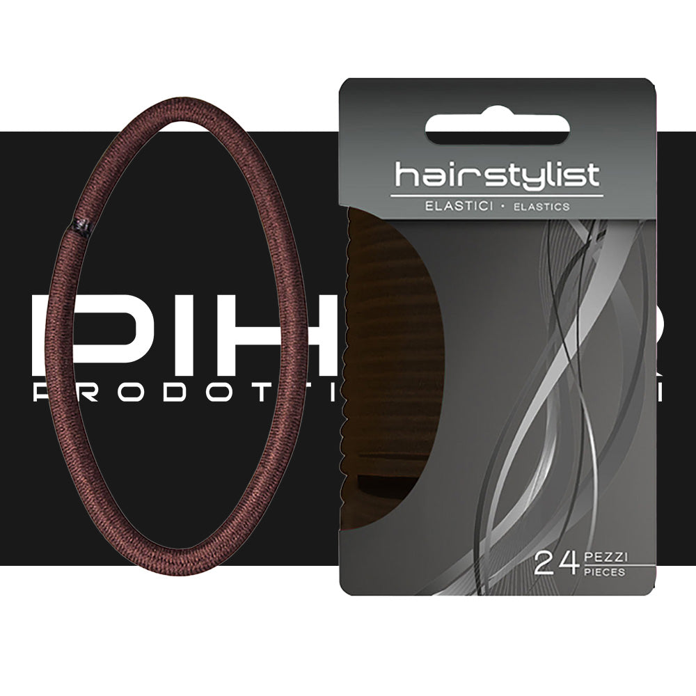 Elastici per Capelli 24 pezzi Hairstylist Vari Colori