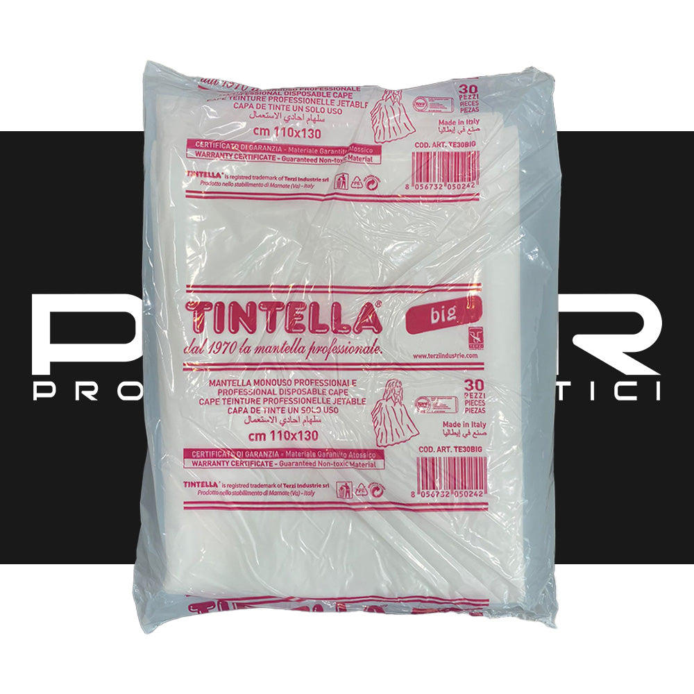 Mantelle Monouso per Parrucchieri Big 110*130cm Tintella - 30 pezzi