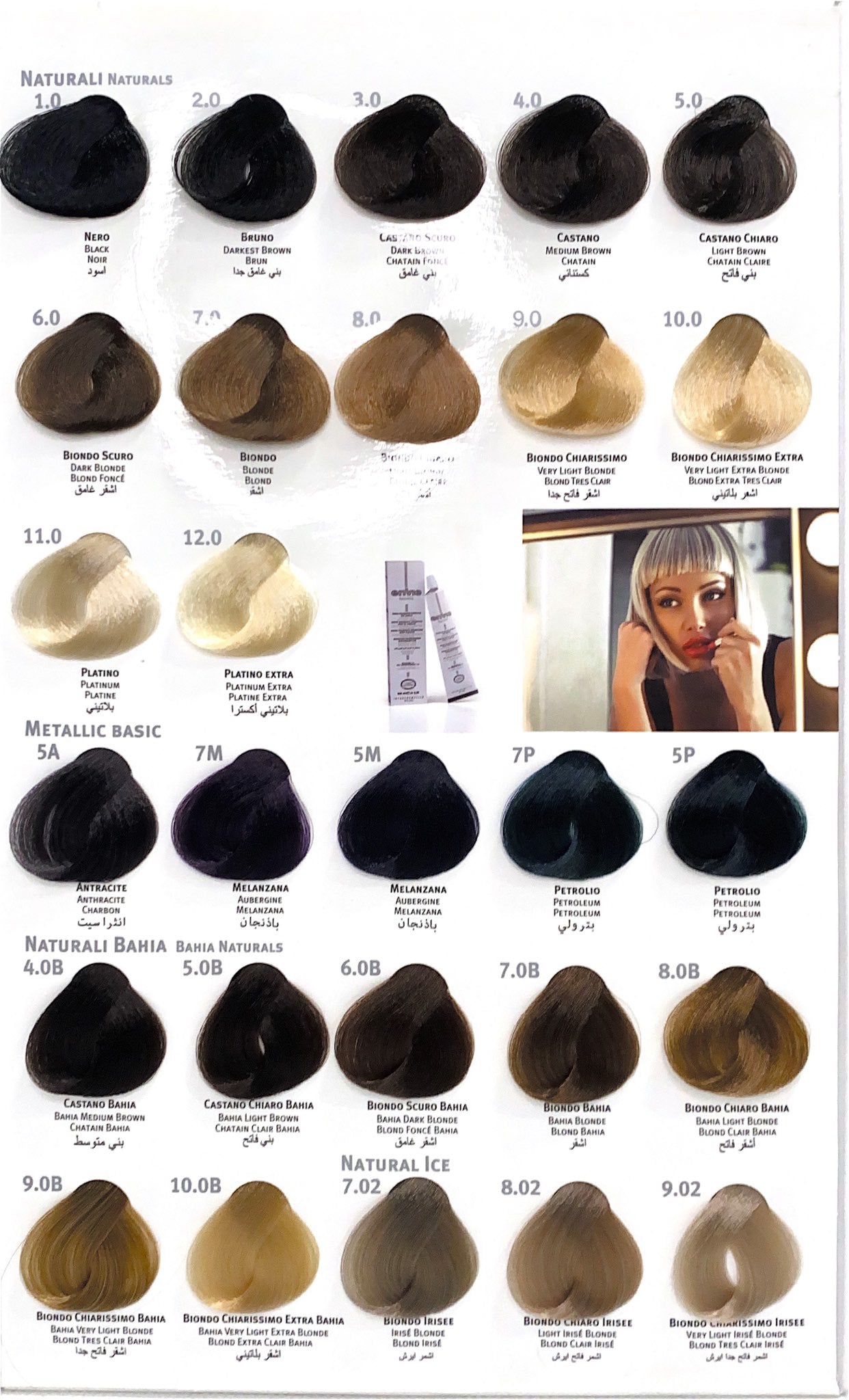 Tinta Capelli Professionale Envìe Milano - 100ml