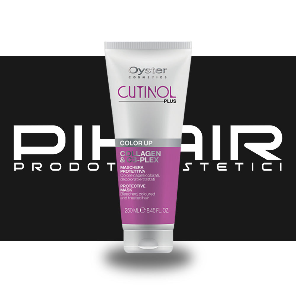 Maschera Cutinol Plus al Collagene per Capelli Colorati, Decolorati e Trattati Color Up Oyster Cosmetics - 250ml