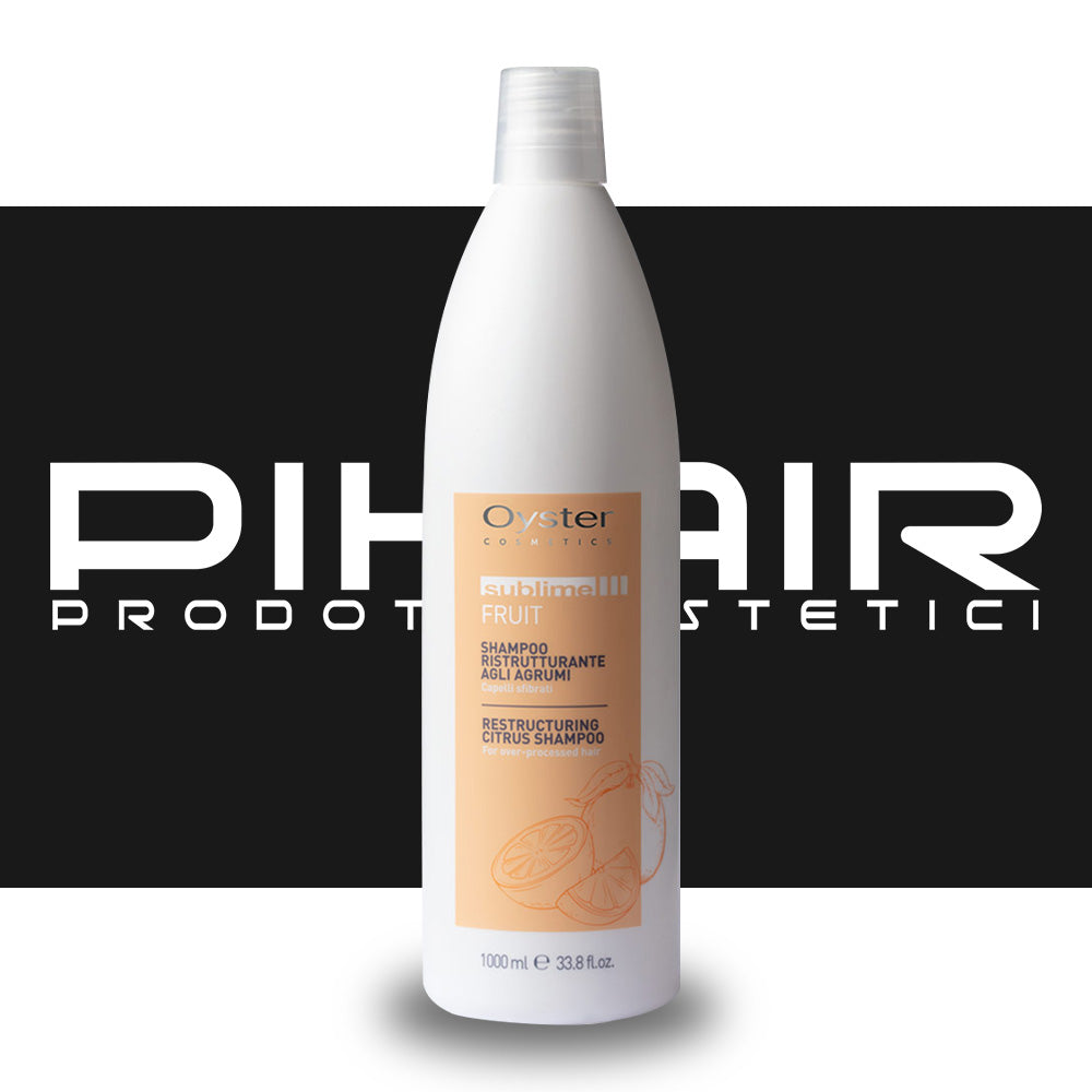 Shampoo Ristrutturante agli Agrumi per Capelli Sfibrati Oyster Cosmetics - 1000ml