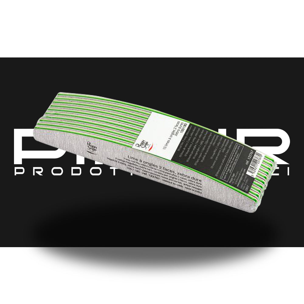 Lime per Unghie Mezzaluna Lavabili Peggy Sage 100/180 10 pezzi - 122767