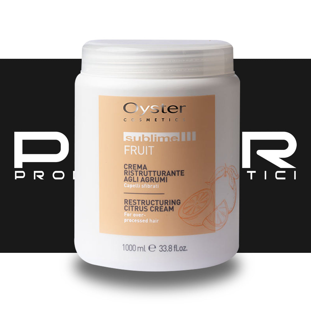 Maschera Ristrutturante agli Agrumi per Capelli Sfibrati Oyster Cosmetics - 1000ml
