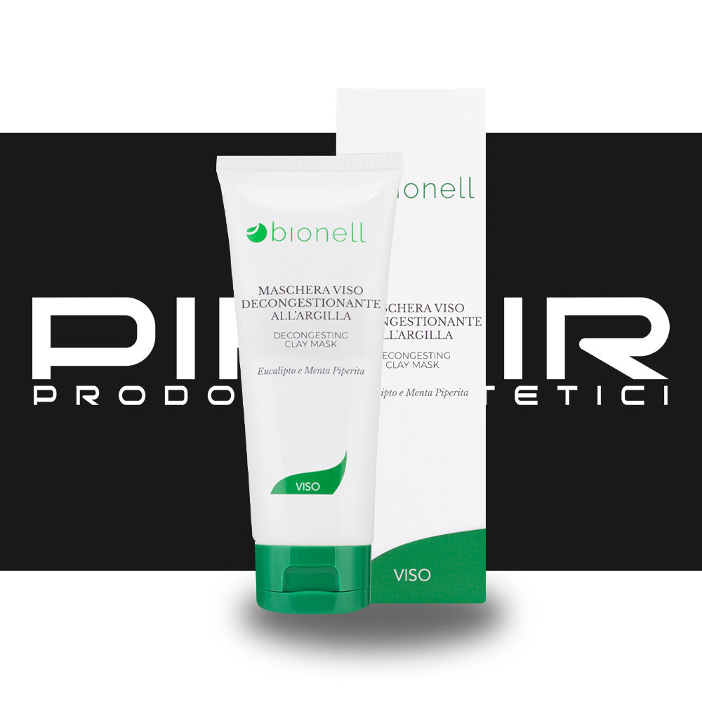 Maschera Viso Decongestionante all'Argilla Biologica Bionell - 100ml