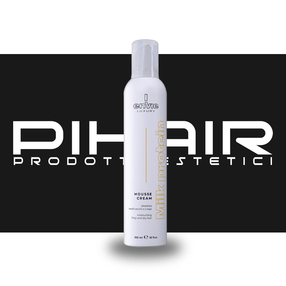 Mousse Capelli Crespi e Secchi Fissaggio Leggero Cream milk Envìe - 300ml