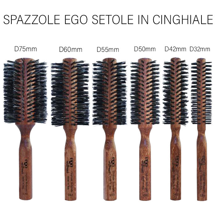 Spazzole Ego Setole in Cinghiale Rinforzato