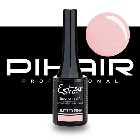 Base Rubber Gel Estrosa 14ml - Glitter Pink