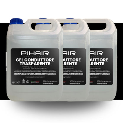Gel Conduttore per Laser, Ultrasuoni e IPL Pihair Professional - 5000ml