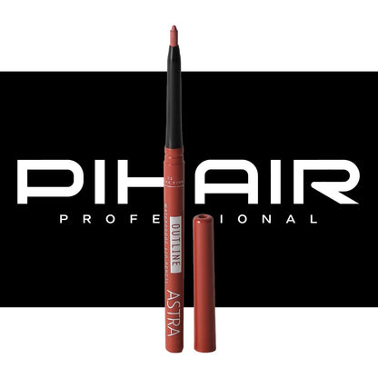 Matita Labbra Automatica Resistente all'Acqua Outline Lip Pencil Astra