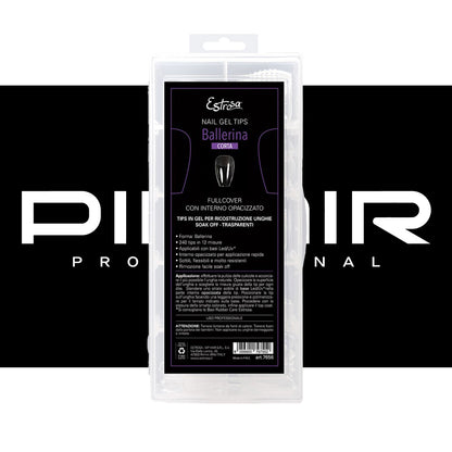 Nail Gel Tips Estrosa 12 Misure 240pz - Ballerina Corta 7656