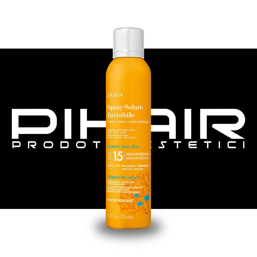 Spray Solare Invisibile Corpo e Capelli Pupa Milano 200ml - SPF15