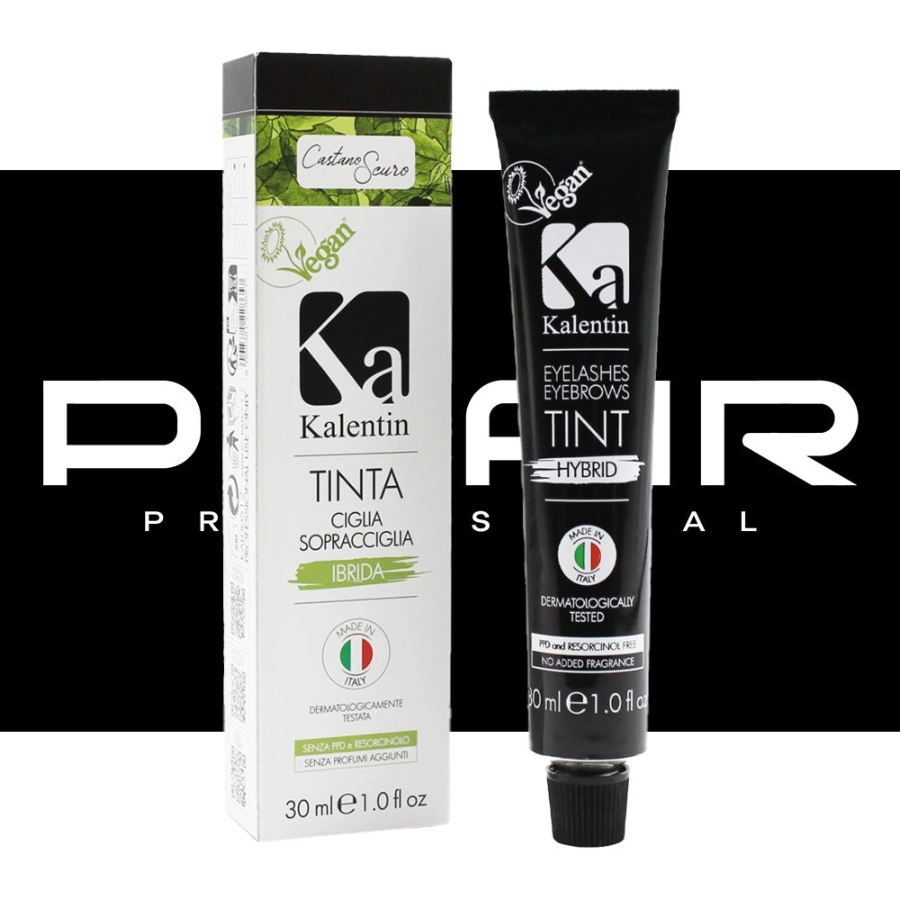 Tinta per Ciglia e Sopracciglia Kalentin 30ml - Castano Scuro