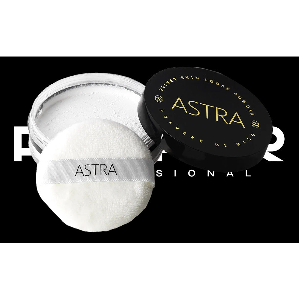 VELVET SKIN LOOSE POWDER TRASPARENTE BASE TRUCCO ASTRA - 01