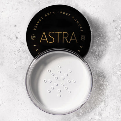 VELVET SKIN LOOSE POWDER TRASPARENTE BASE TRUCCO ASTRA - 01
