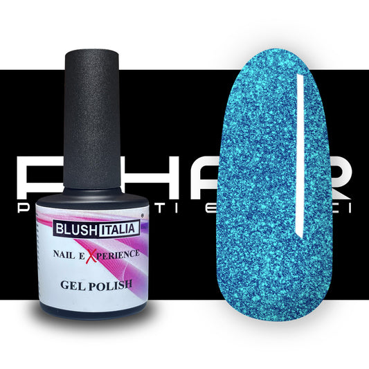 Semipermanente Gel Polish Blush Italia n86 - Glitter Blue